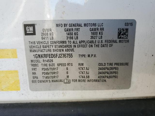 2015 CHEVROLET TRAVERSE L #3302948609