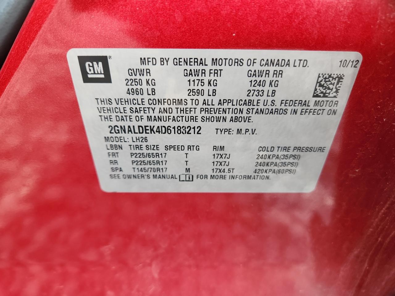 CHEVROLET EQUINOX LT