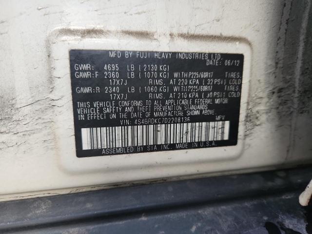 2013 SUBARU OUTBACK 3. - 4S4BRDKC7D2208136