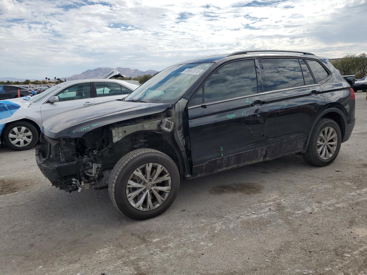 Lot #3285727647 2019 VOLKSWAGEN TIGUAN S
