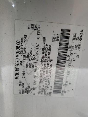 2010 FORD RANGER - 1FTKR1AD2APA06378