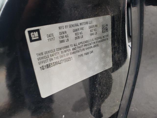 2018 CHEVROLET CRUZE LT 1G1BE5SM4J7150251