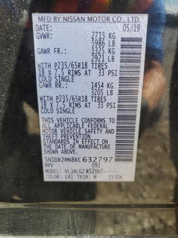 2019 NISSAN PATHFINDER S - 5N1DR2MN8KC632797