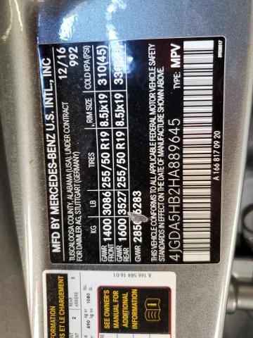 2017 MERCEDES-BENZ GLE 350 4MATIC 4JGDA5HB2HA889645
