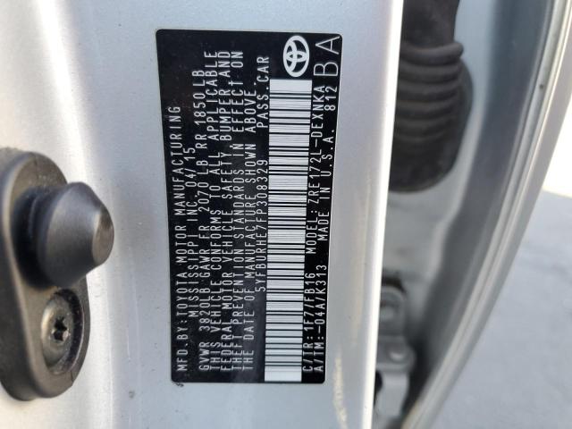 2015 TOYOTA COROLLA L #3304500564