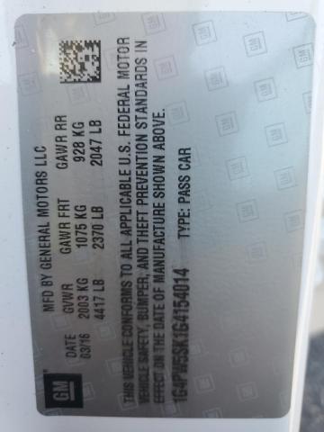 2016 BUICK VERANO SPO 1G4PW5SK1G4154014