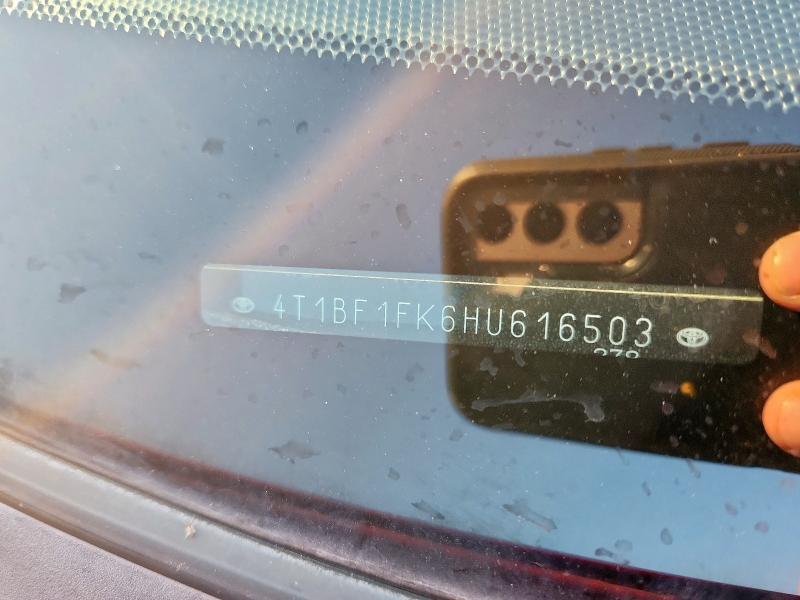 2017 TOYOTA CAMRY LE - 4T1BF1FK6HU616503