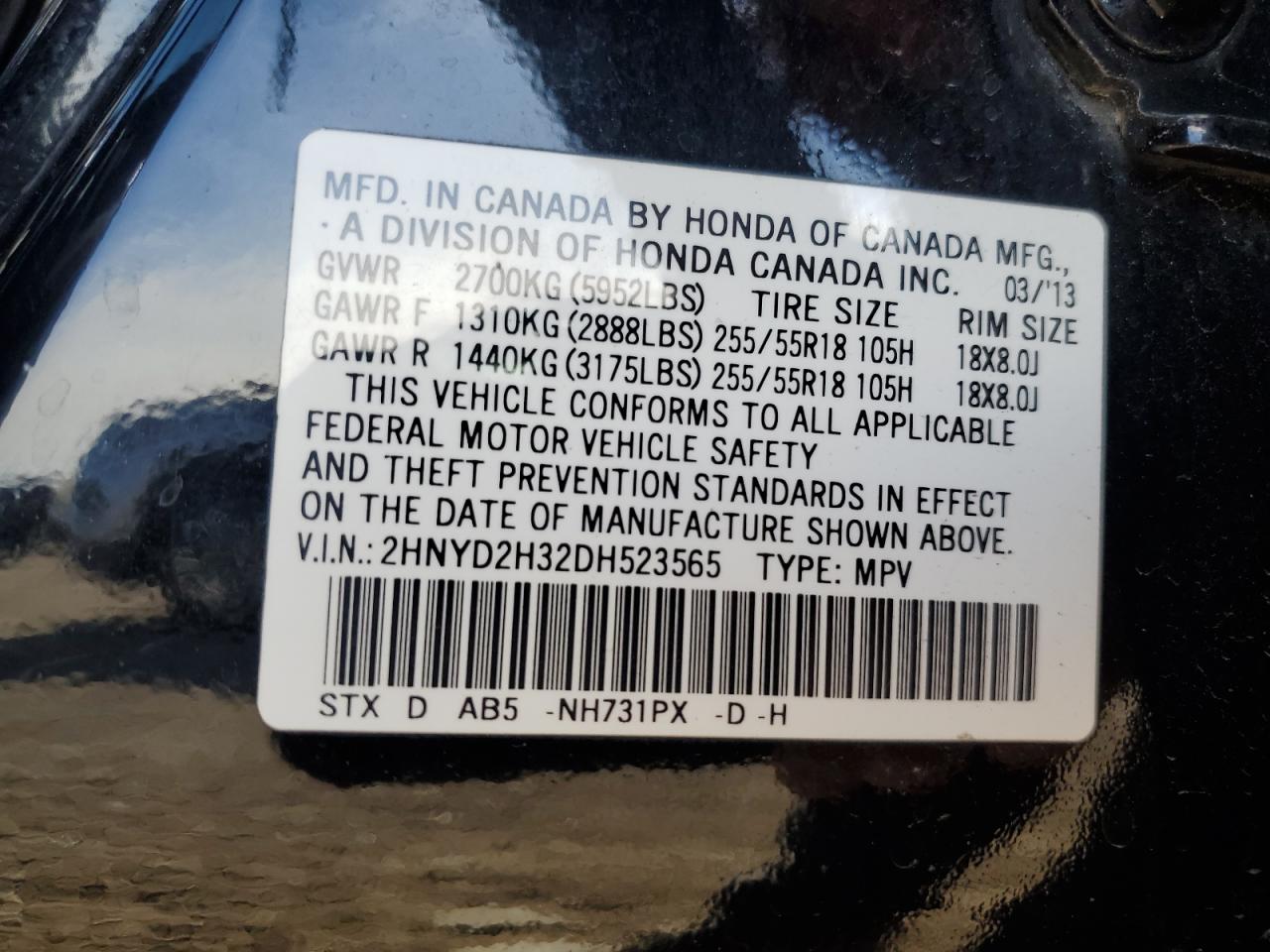 ACURA MDX TECHNOLOGY