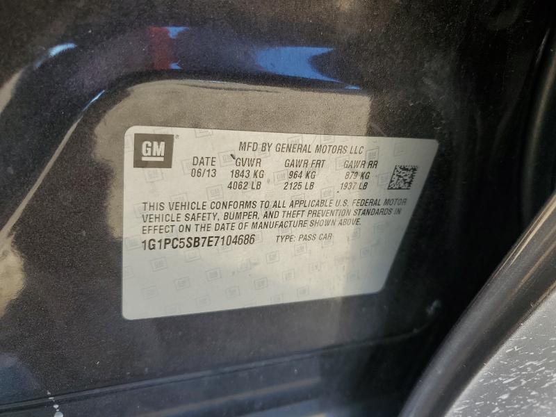 2014 CHEVROLET CRUZE LT - 1G1PC5SB7E7104686