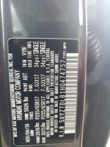 2017 HYUNDAI SANTA FE S - 5XYZTDLB1HG474757