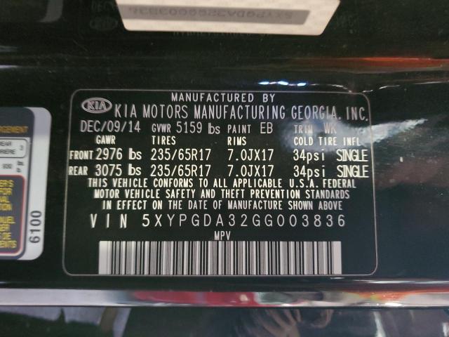 2016 KIA SORENTO LX #3290296208