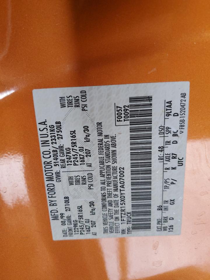 Lot #3285768689 2000 FORD RANGER SUP