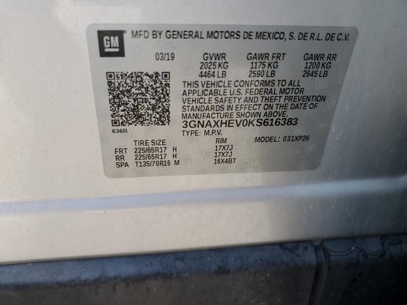 2019 CHEVROLET EQUINOX LS #3290405812