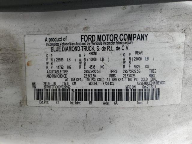 2013 FORD F750 SUPER #3296305432