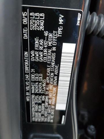 2016 VOLVO XC60 T5 PR YV4612RK3G2822780