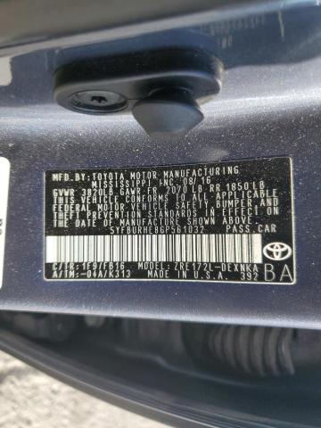 2016 TOYOTA COROLLA L - 5YFBURHE8GP561032