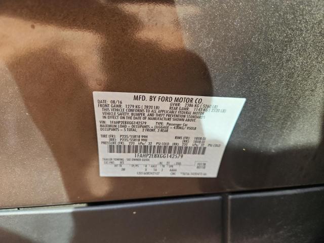 2016 FORD TAURUS SEL 1FAHP2E8XGG142579