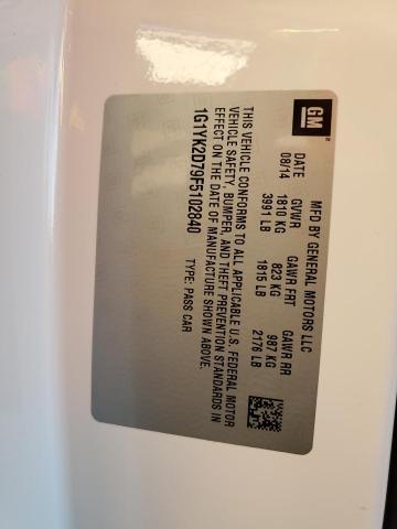 2015 CHEVROLET CORVETTE S 1G1YK2D79F5102840