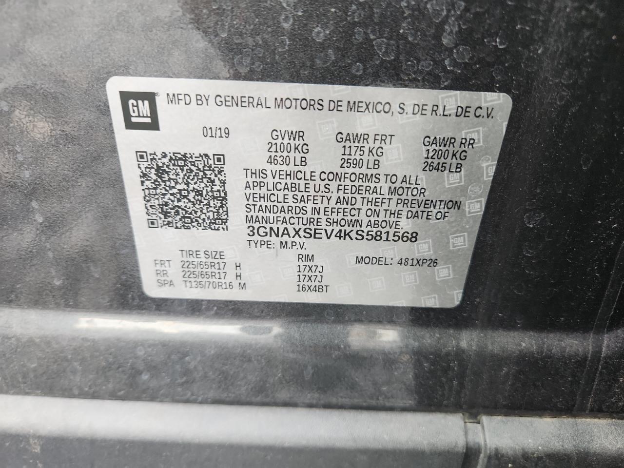 CHEVROLET EQUINOX LS