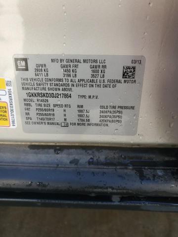 2013 GMC ACADIA SLT - 1GKKRSKD3DJ217864