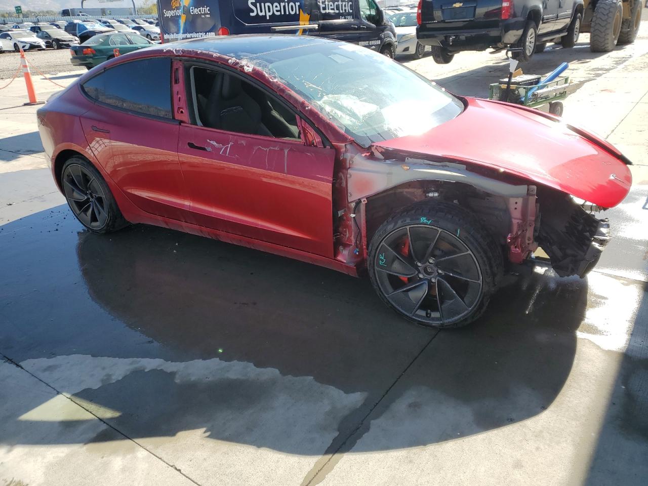 Lot #3311565250 2024 TESLA MODEL 3
