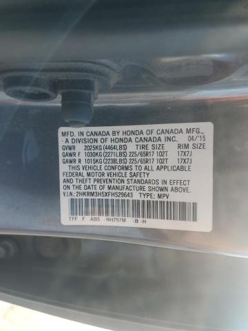 2015 HONDA CR-V 2HKRM3H5XFH529643