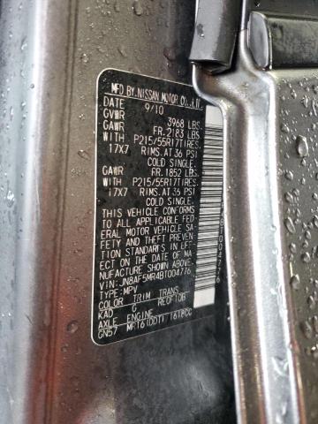 2011 NISSAN JUKE S - JN8AF5MR4BT004776