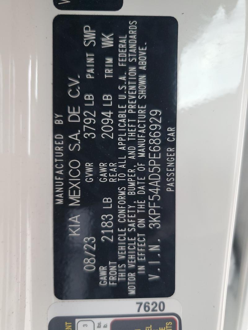 2023 KIA FORTE GT L #3292613595