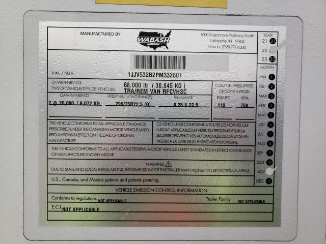 2023 WABASH 53 TRAILER #3265096884