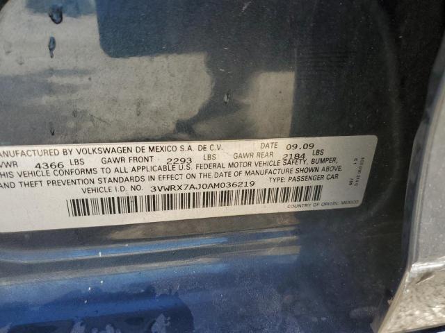 2010 VOLKSWAGEN JETTA SE #3297962824