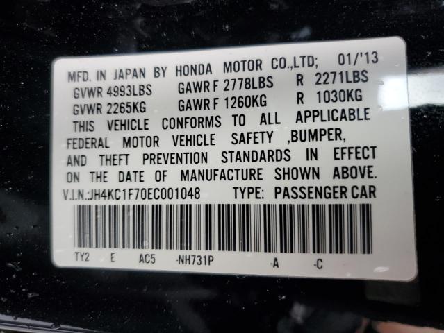 2014 ACURA RLX - JH4KC1F70EC001048