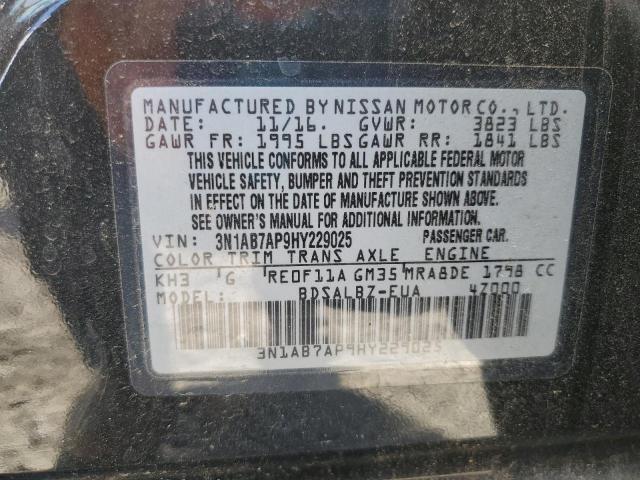 2017 NISSAN SENTRA S - 3N1AB7AP9HY229025