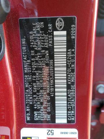 2018 TOYOTA CAMRY L - 4T1B11HK5JU599386