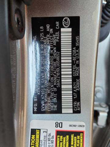 2020 LEXUS ES 350 LUX - 58AEZ1B10LU058652