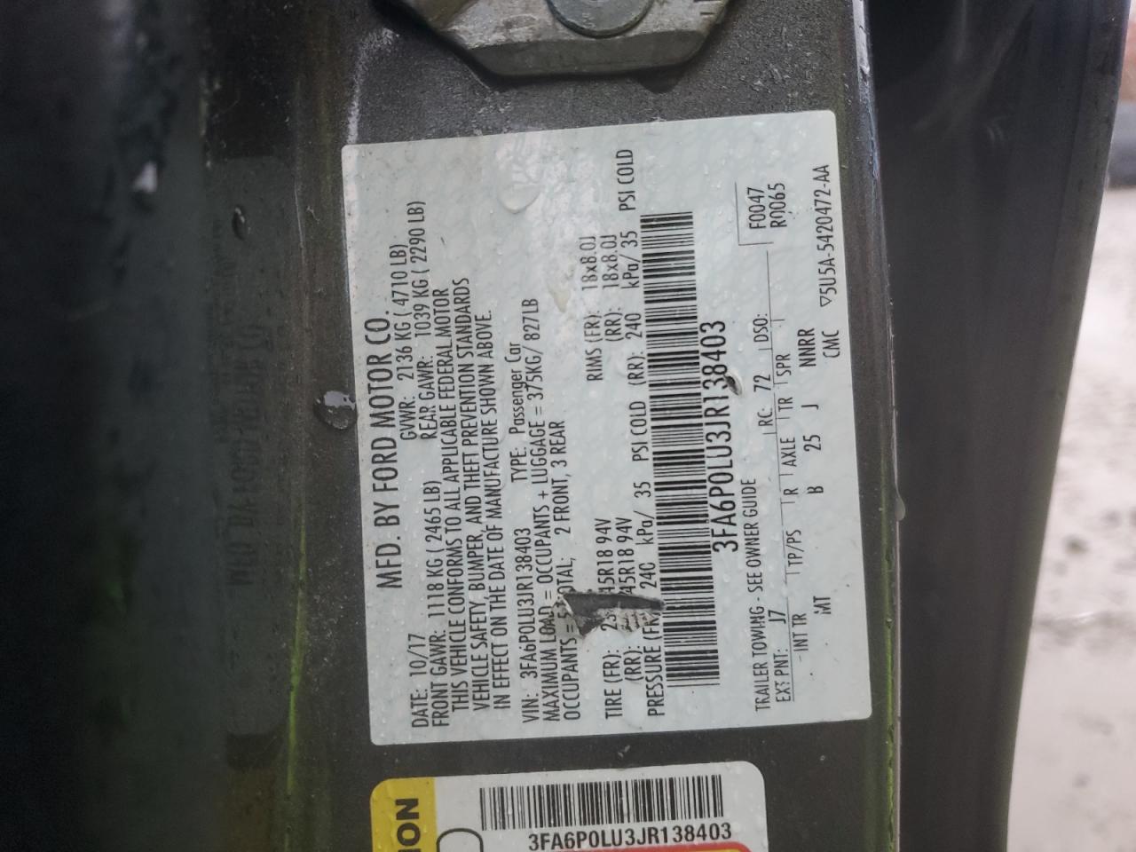 FORD FUSION SE HYBRID