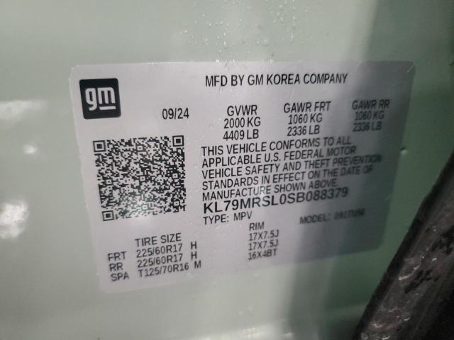 2025 CHEVROLET TRAILBLAZE KL79MRSL0SB088379