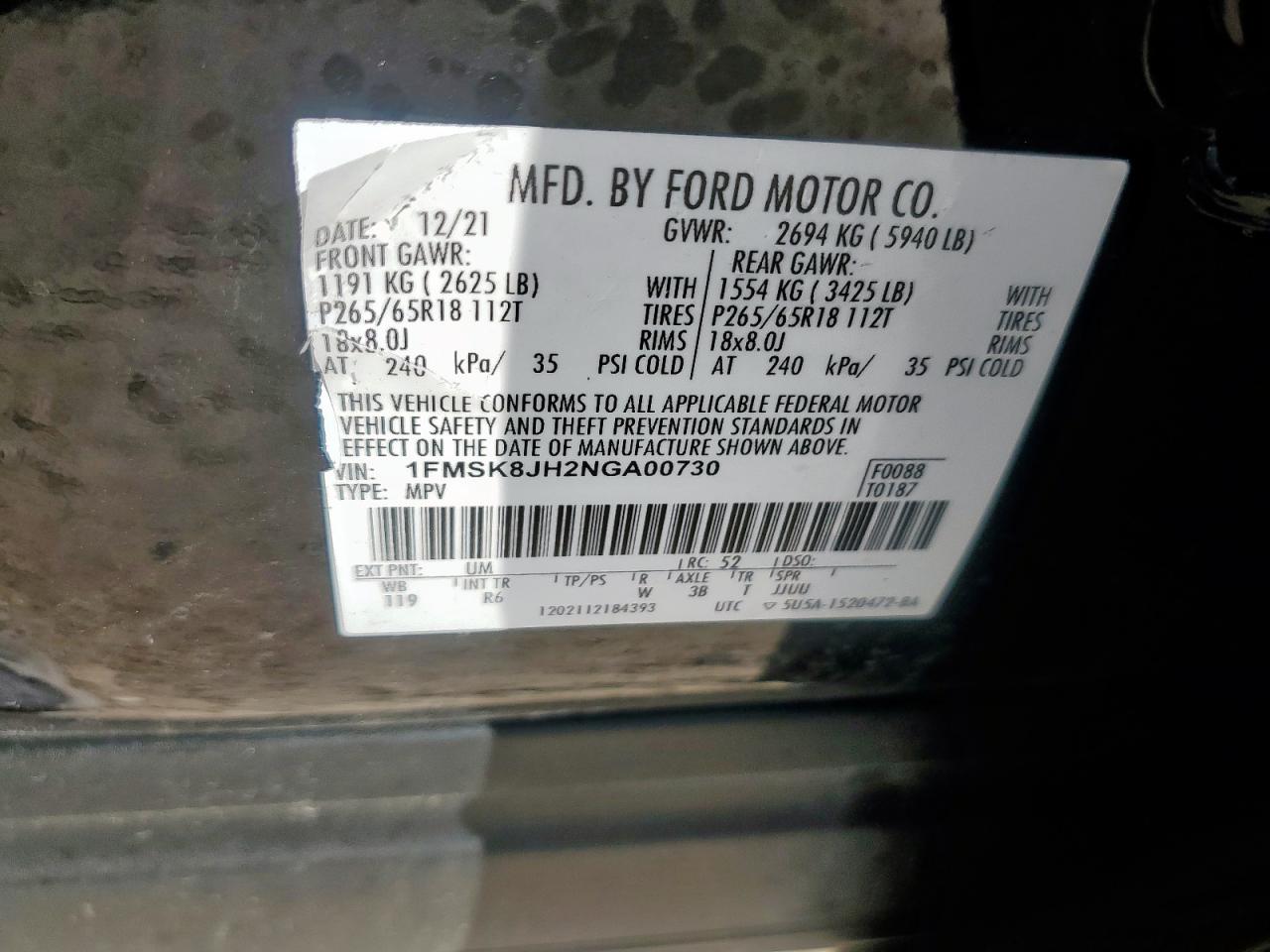 FORD EXPLORER TIMBERLINE