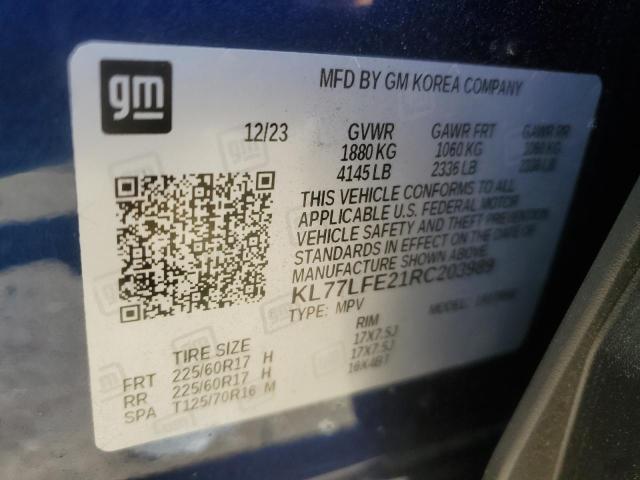 2024 CHEVROLET TRAX LS - KL77LFE21RC203989