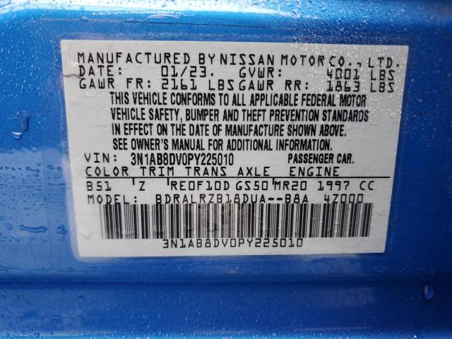 2023 NISSAN SENTRA SR - 3N1AB8DV0PY225010