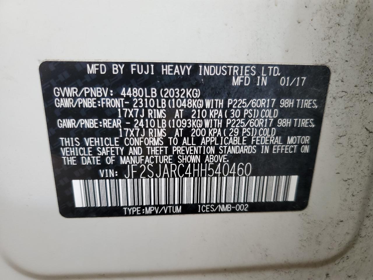 SUBARU FORESTER 2.5I LIMITED