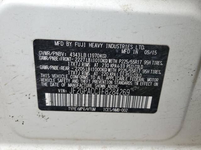 2015 SUBARU XV CROSSTREK 2.0 PREMIUM JF2GPACC1F8284269