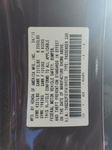 2015 HONDA ACCORD SPO #3303000602