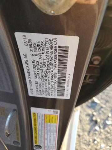 2018 HONDA ACCORD EXL - 1HGCV1F5XJA140710