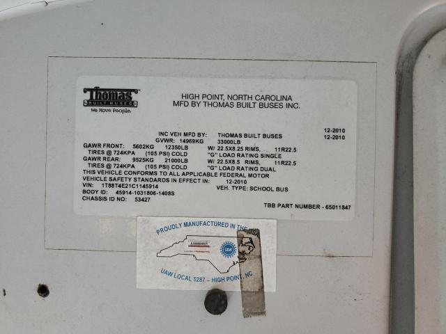 2012 THOMAS SCHOOL BUS #3273801369