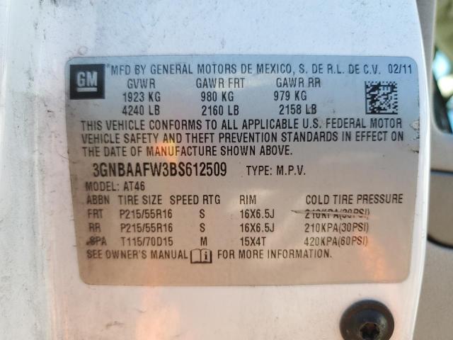 2011 CHEVROLET HHR LS - 3GNBAAFW3BS612509