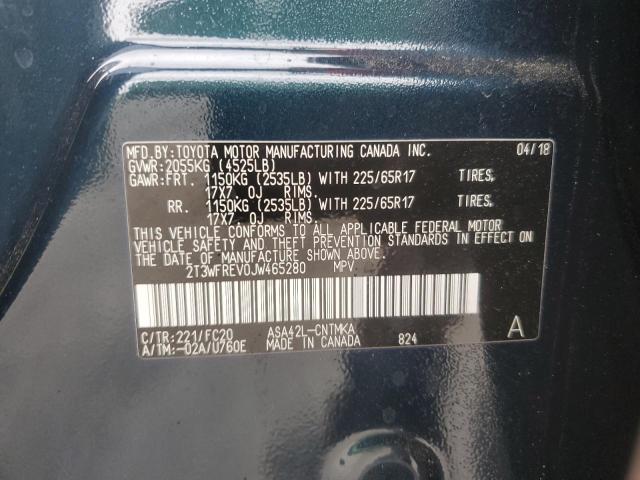 2018 TOYOTA RAV4 ADVEN 2T3WFREV0JW465280