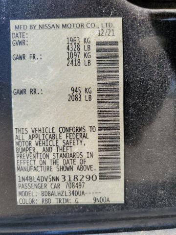 2022 NISSAN ALTIMA SV - 1N4BL4DV5NN318290