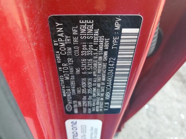 2019 HYUNDAI KONA SE KM8K1CAA4KU341472