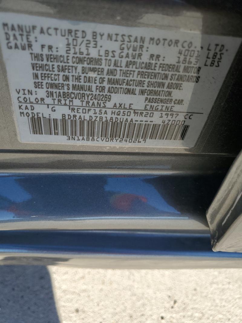 2024 NISSAN SENTRA SV 3N1AB8CV0RY240269