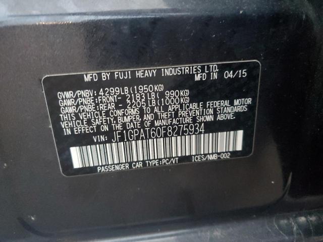 2015 SUBARU IMPREZA SP JF1GPAT60F8275934